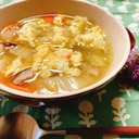 簡単！おいしい中華スープ！野菜がいっぱい食べられる